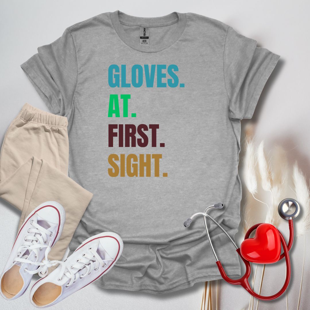Gloves At First Sight Colored T-Shirt