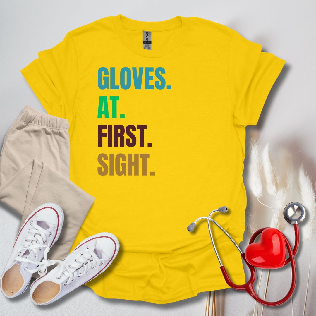 Gloves At First Sight Colored T-Shirt