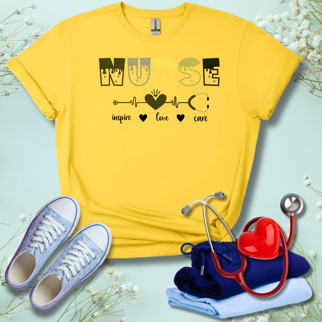 Nurse Inspire, Love, & Care T-Shirt
