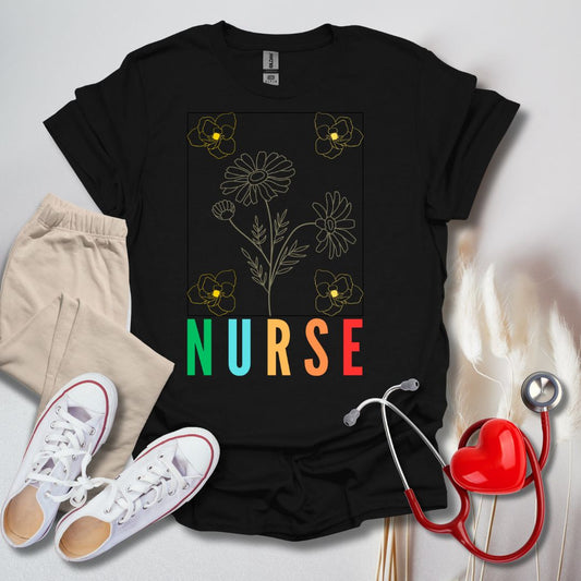 Nurse flower color T-Shirt