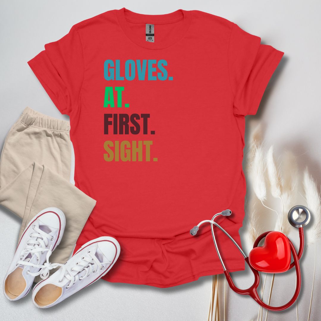 Gloves At First Sight Colored T-Shirt