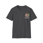 Custom Pocket Retro Floral "RN" T-Shirt
