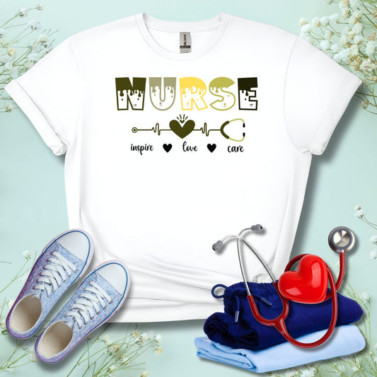 Nurse Inspire, Love, & Care T-Shirt