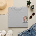 Custom Pocket Retro Floral "RN" T-Shirt