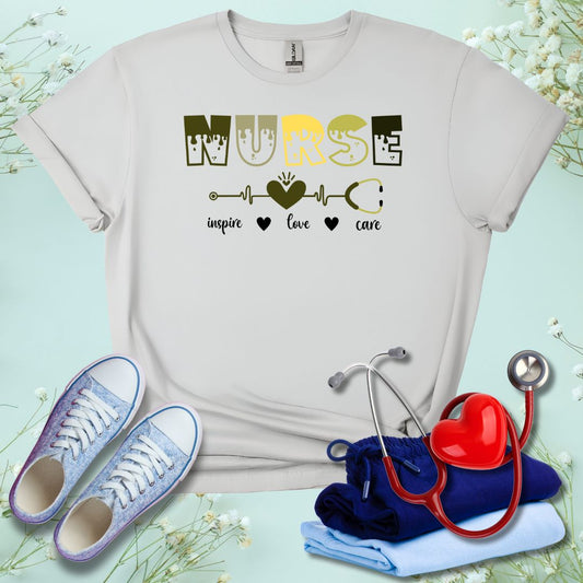 Nurse Inspire, Love, & Care T-Shirt