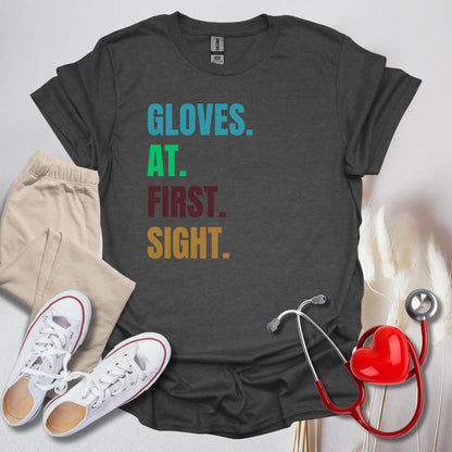 Gloves At First Sight Colored T-Shirt