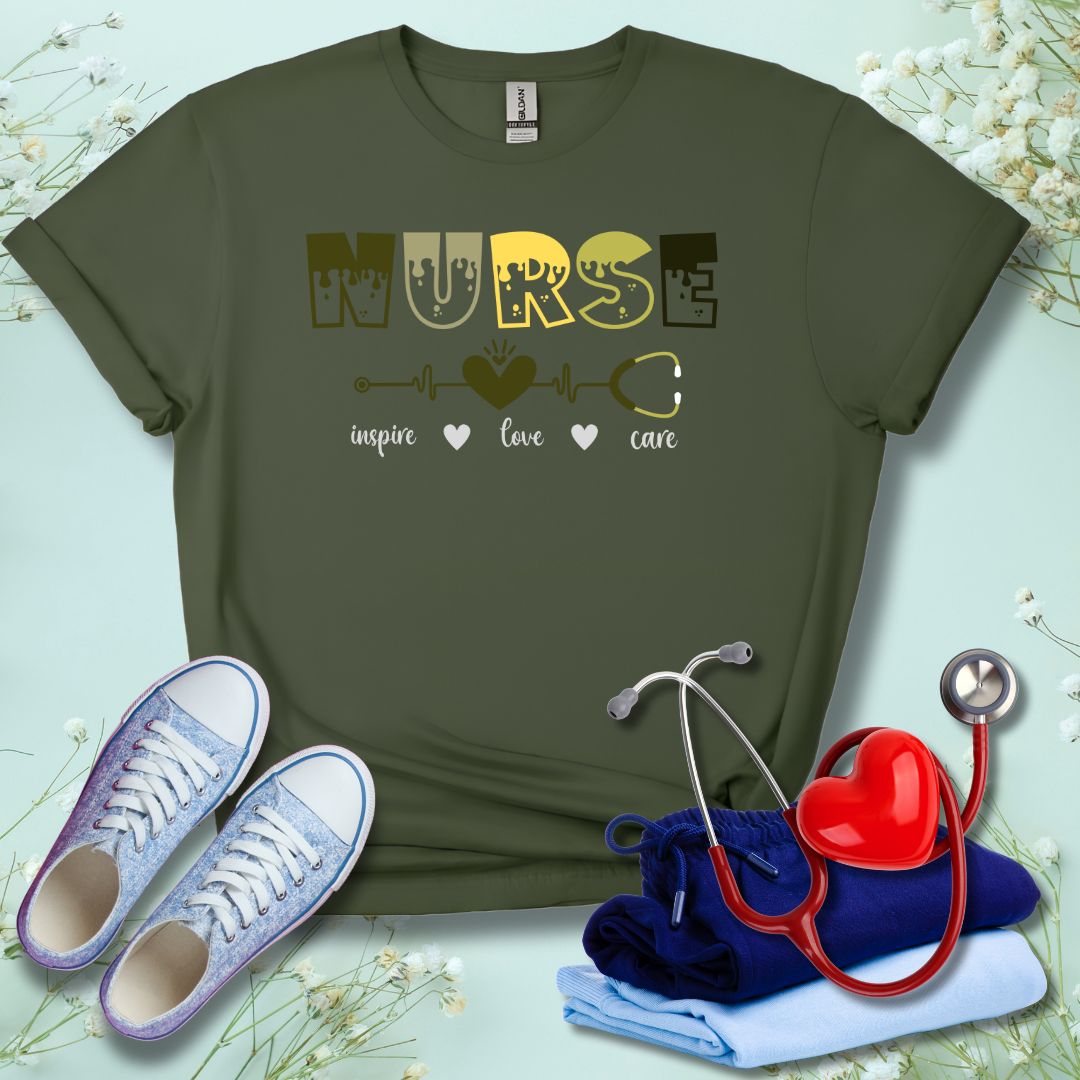 Nurse Inspire, Love, & Care T-Shirt