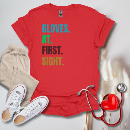 Gloves At First Sight Colored T-Shirt
