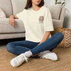Custom Pocket Retro Floral "RN" T-Shirt