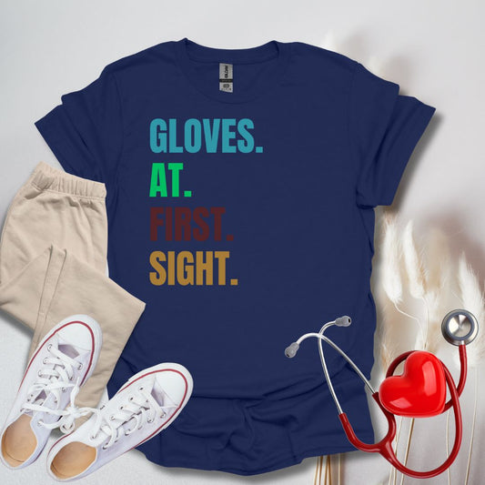 Gloves At First Sight Colored T-Shirt
