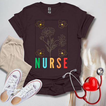 Nurse flower color T-Shirt