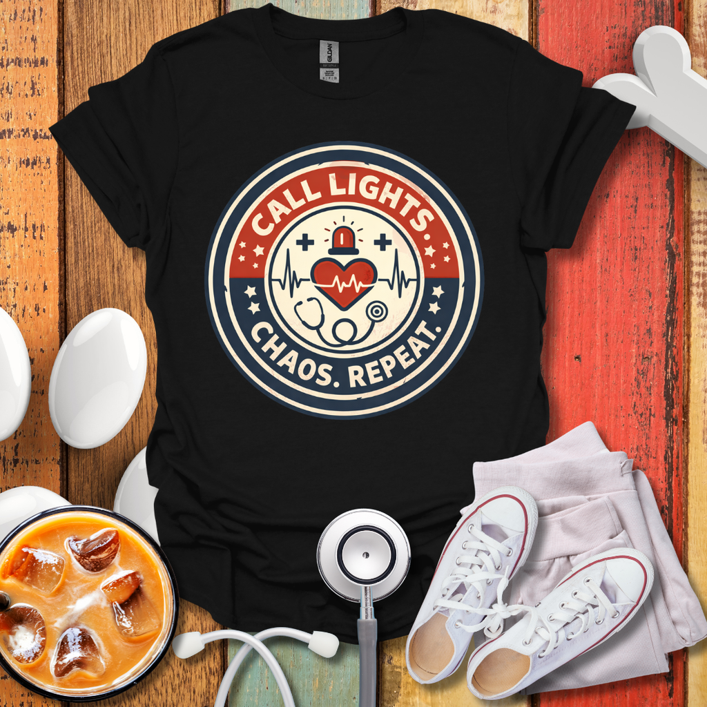 Call Lights Chaos Repeat T-Shirt