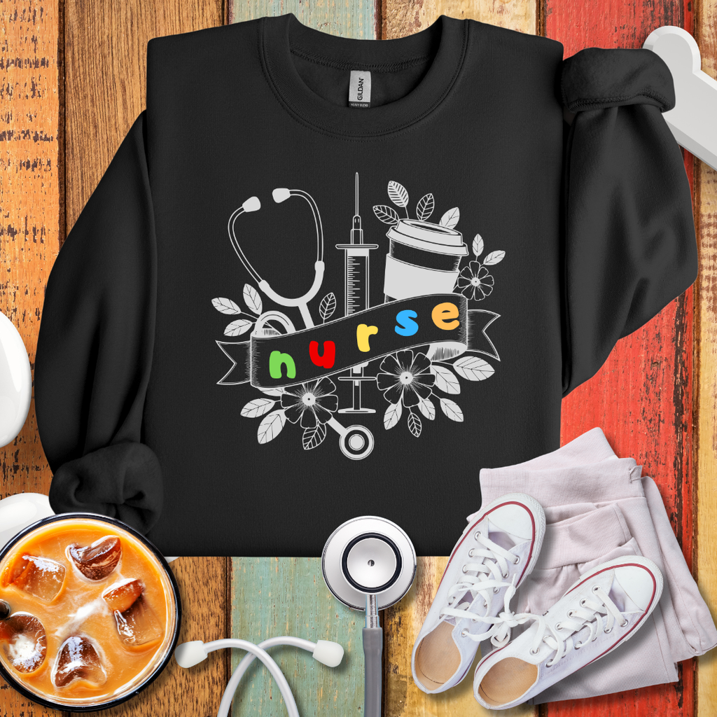 Stethoscope Nurse Sweatshirt