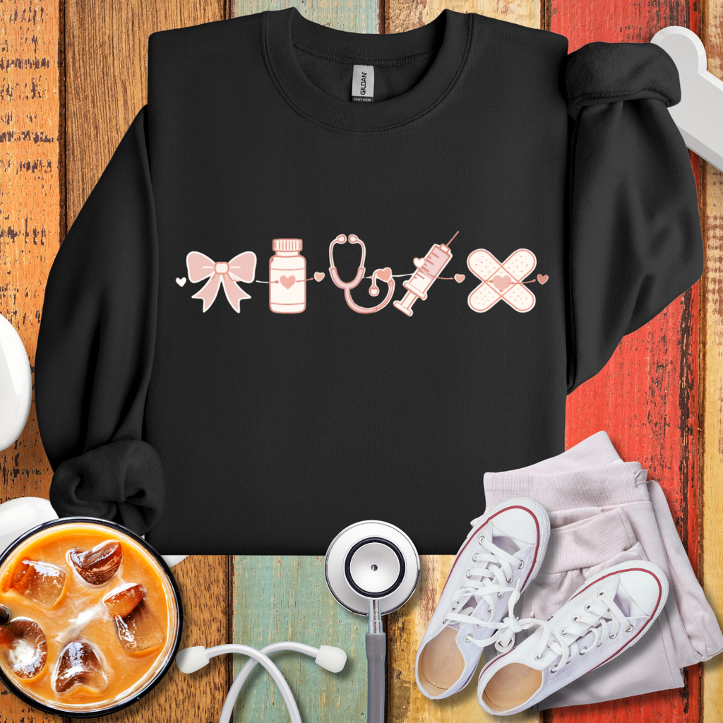 Nurse Icons Crewneck Sweatshirt