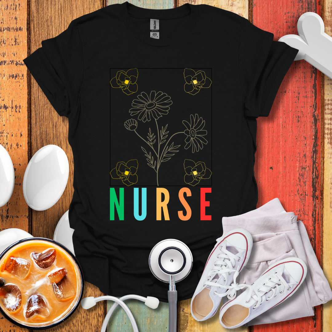 Nurse flower color T-Shirt