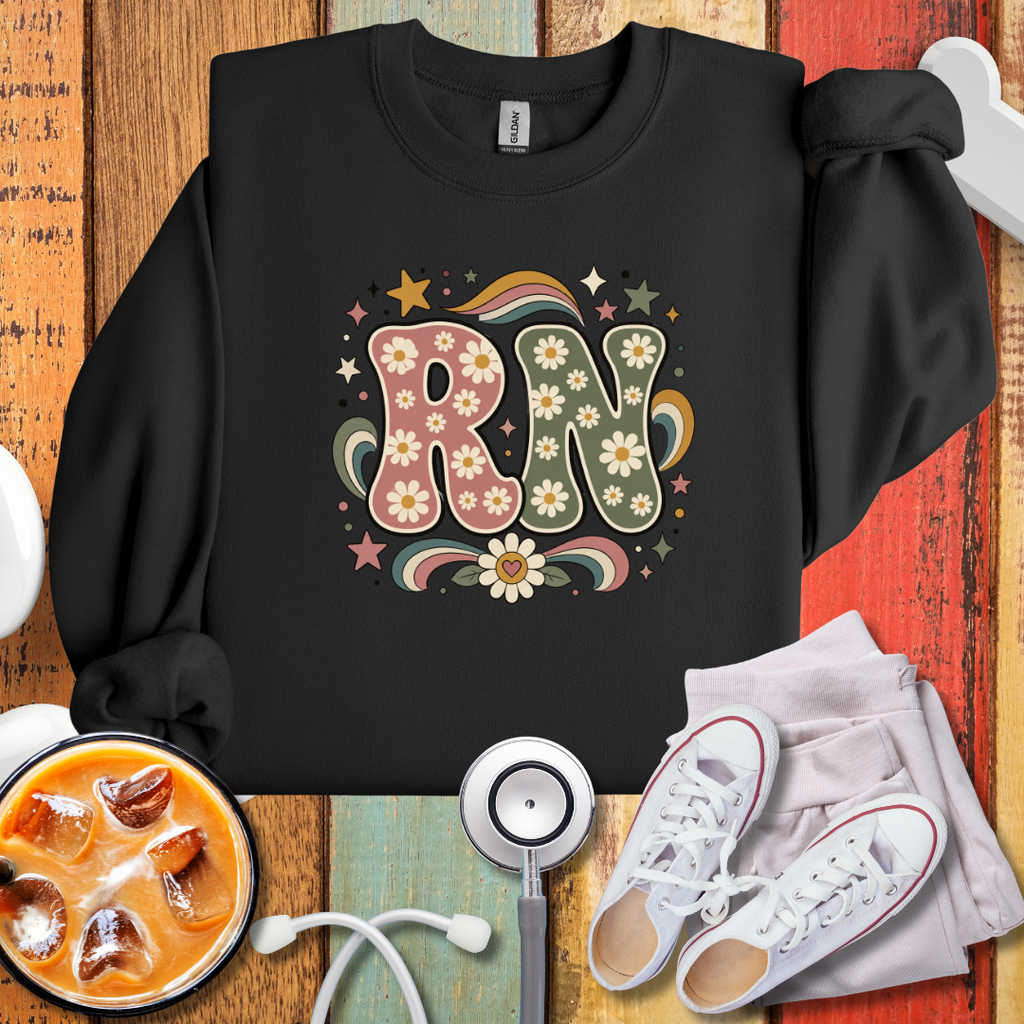 RN Cute Flowery Sweatshirt