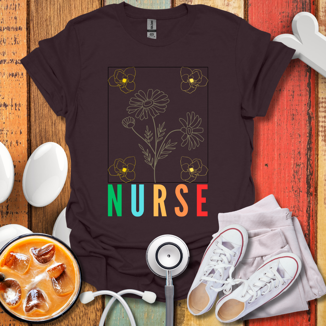 Nurse flower color T-Shirt