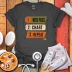 Med Pass Chart Repeat T-Shirt