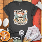 Cardiac Nurse Powered by Rhythm & Caffeine T-Shirt
