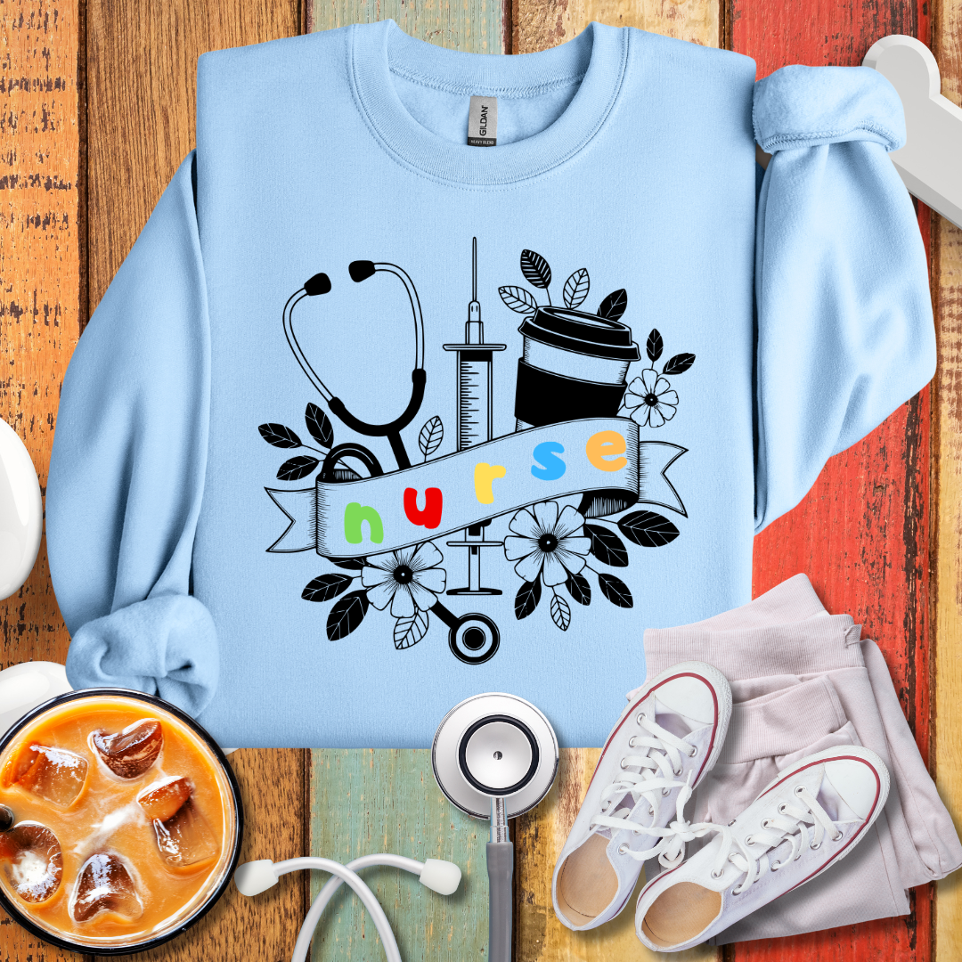 Stethoscope Nurse Sweatshirt