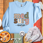 MedSurg Nurse Leopard Accent Sweatshirt