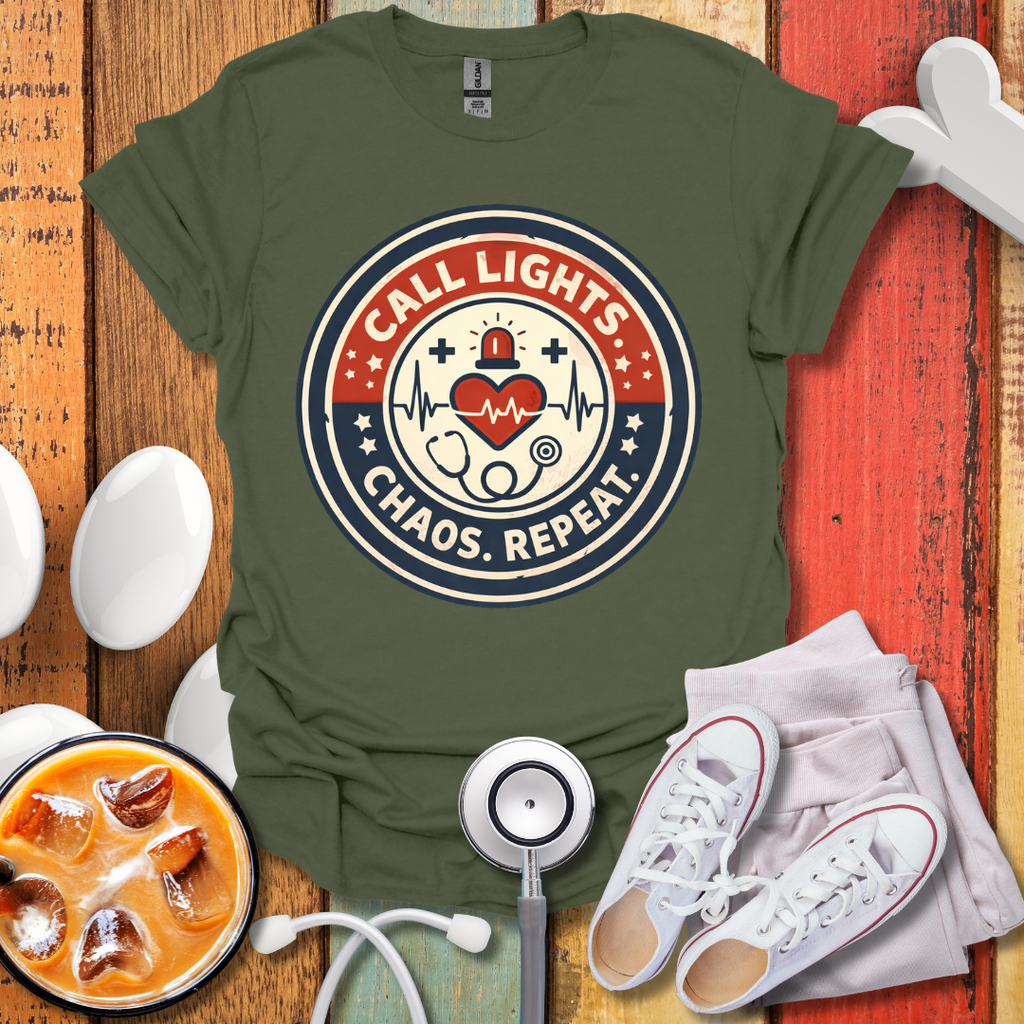 Call Lights Chaos Repeat T-Shirt
