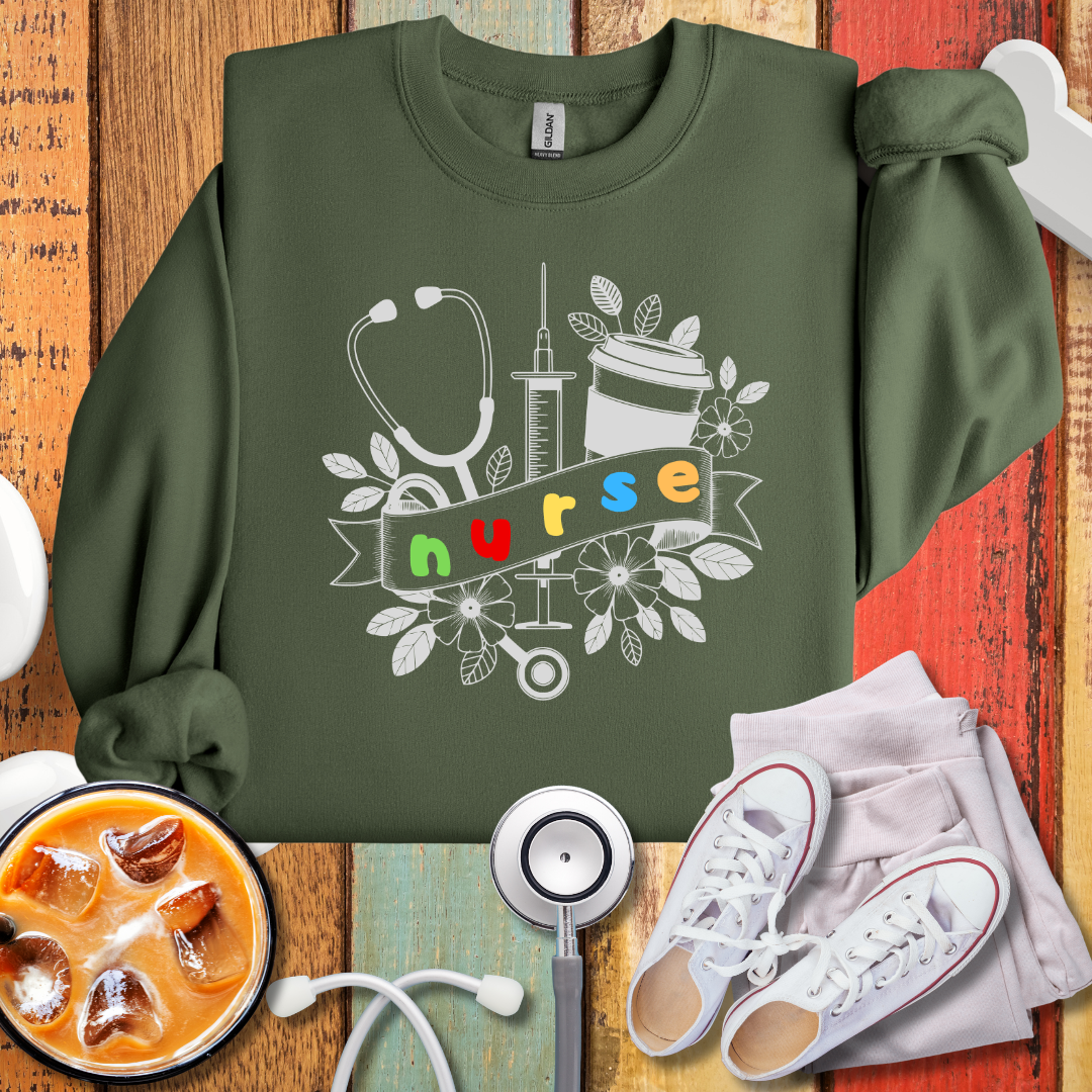 Stethoscope Nurse Sweatshirt