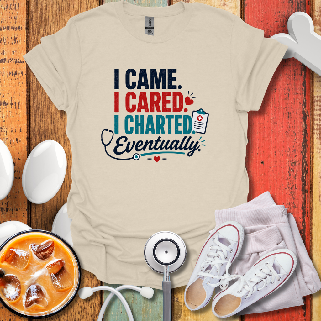 I Came I Cared I Charted Eventually T-Shirt