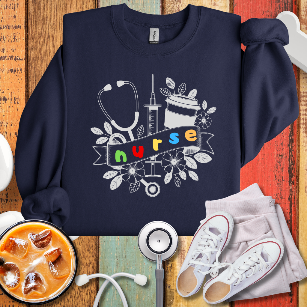 Stethoscope Nurse Sweatshirt