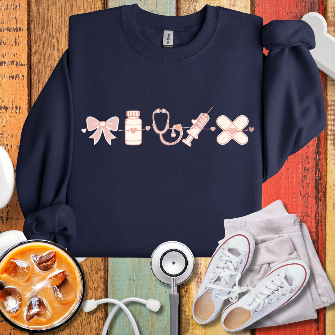 Nurse Icons Crewneck Sweatshirt