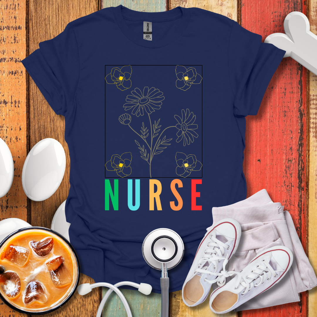 Nurse flower color T-Shirt