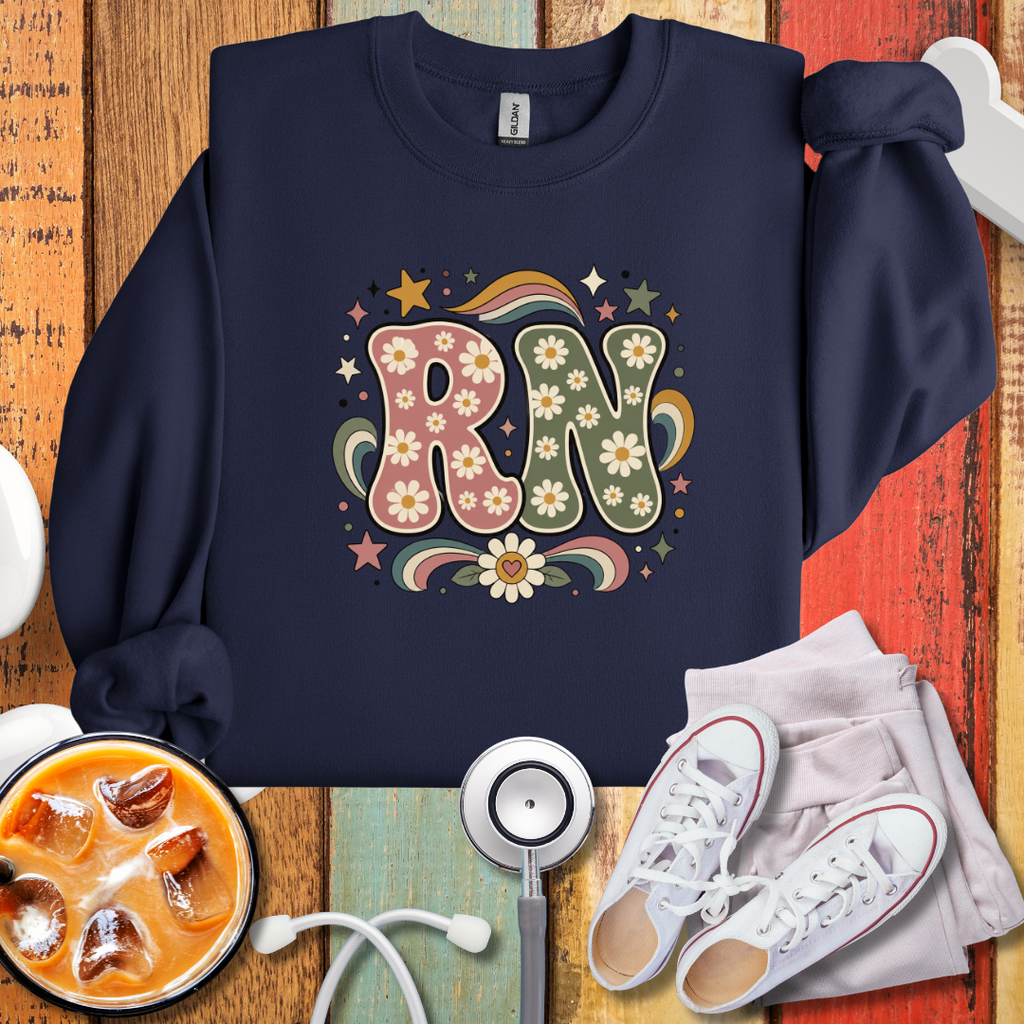 RN Cute Flowery Sweatshirt
