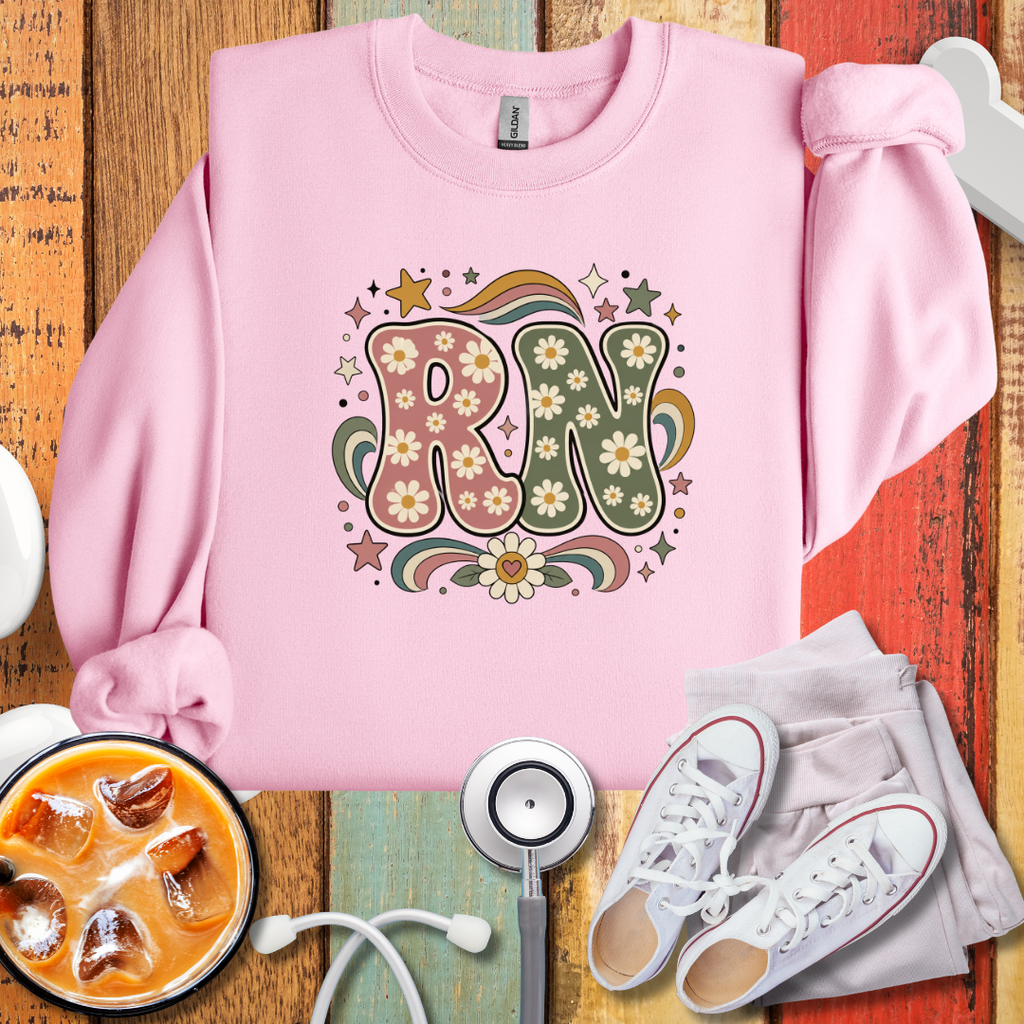 RN Cute Flowery Sweatshirt