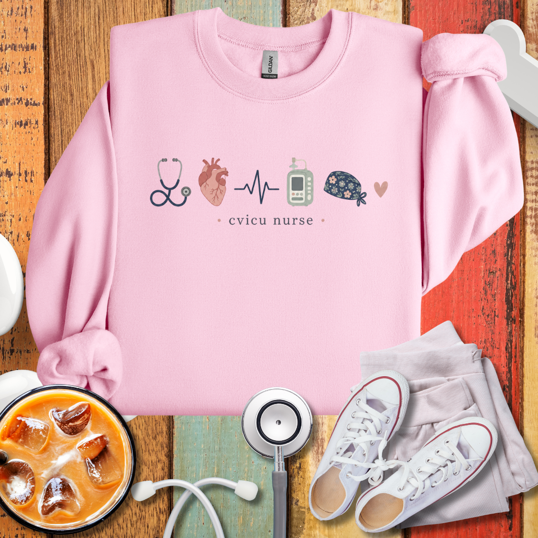 CVICU Nurse Icons Sweatshirt