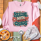 Healing With a Little Chaos Crewneck Sweatshirt