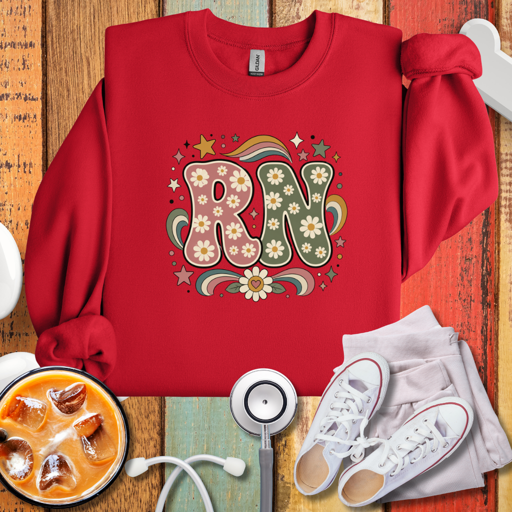 RN Cute Flowery Sweatshirt