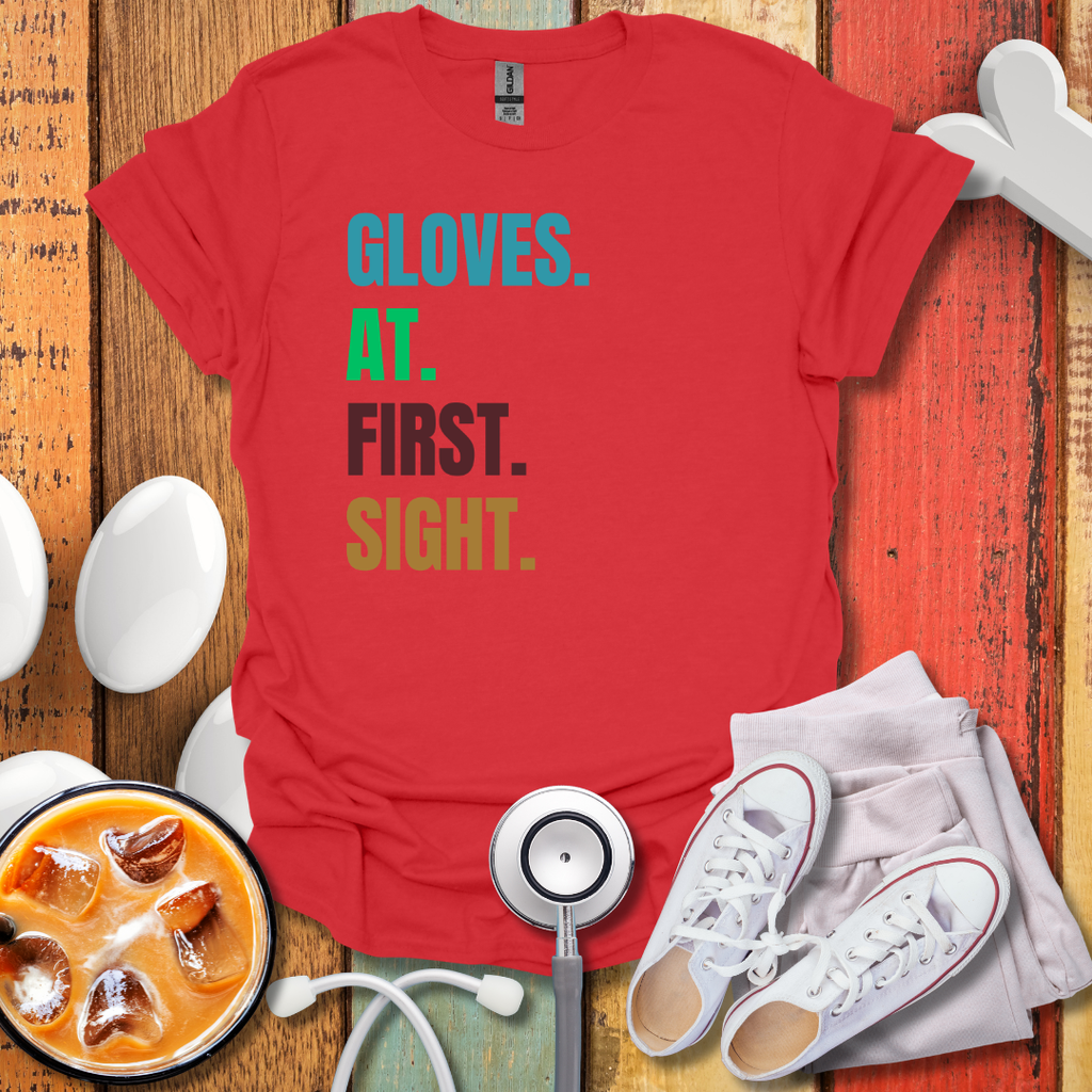Gloves At First Sight Colored T-Shirt