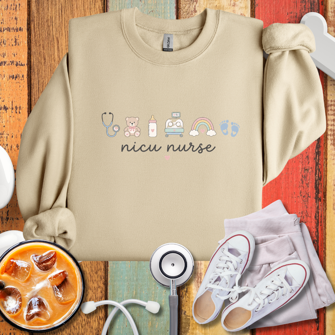 Cute NICU Nurse Crewneck Sweatshirt