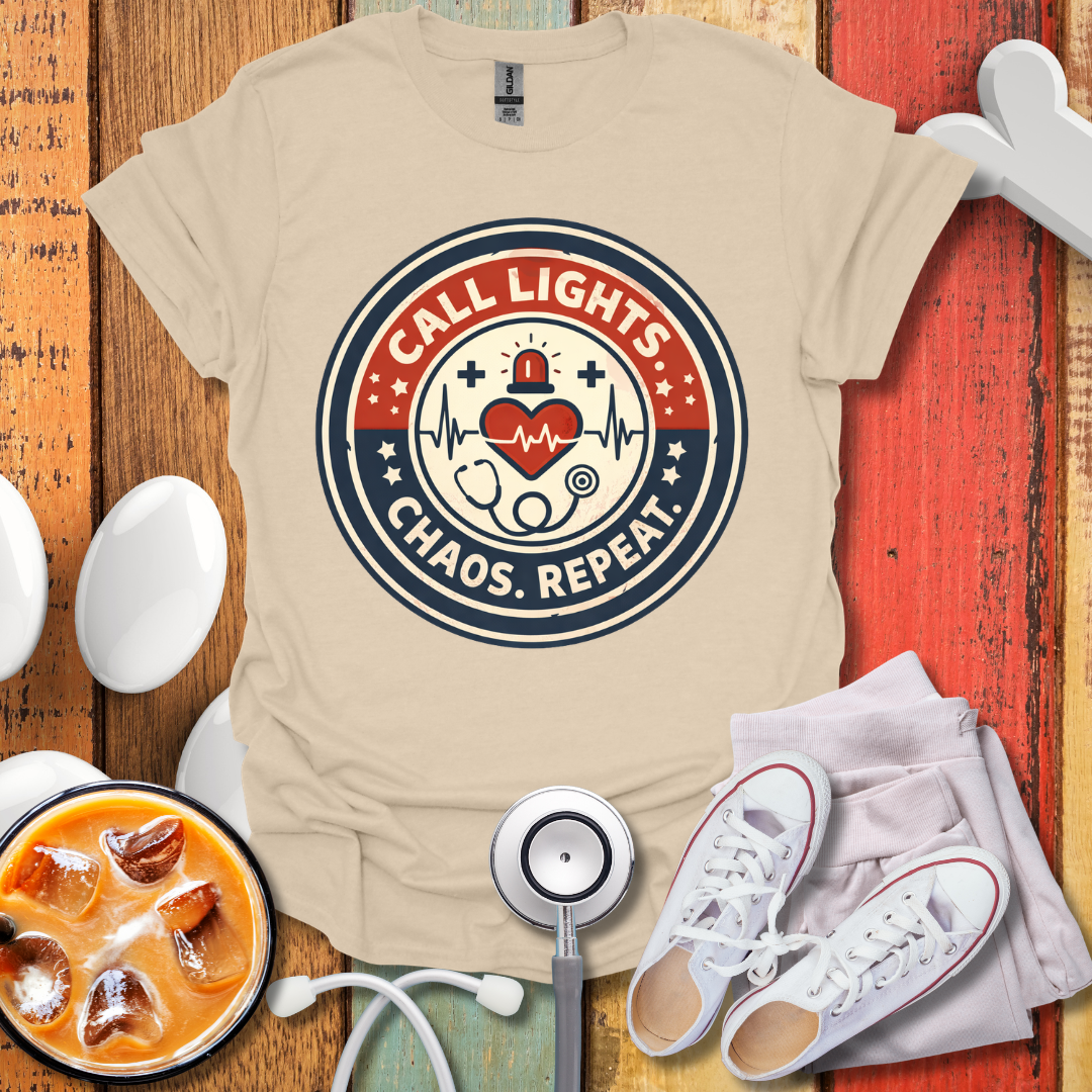 Call Lights Chaos Repeat T-Shirt