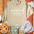 Registered Nurse Flowery Sweatshirt