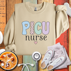 PICU Nurse Pastel Sweatshirt