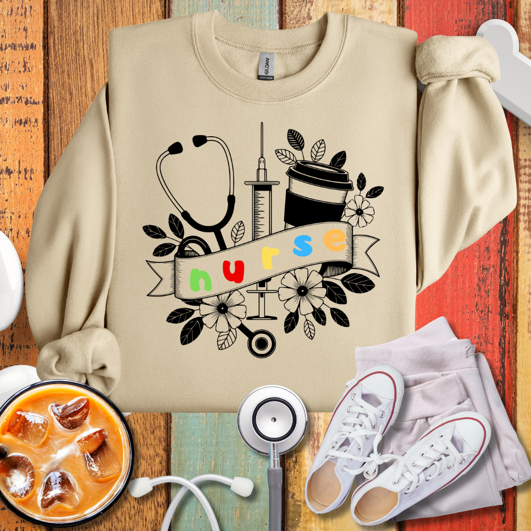 Stethoscope Nurse Sweatshirt