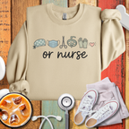 OR Nurse Cute Medical Icons Sweatshirt