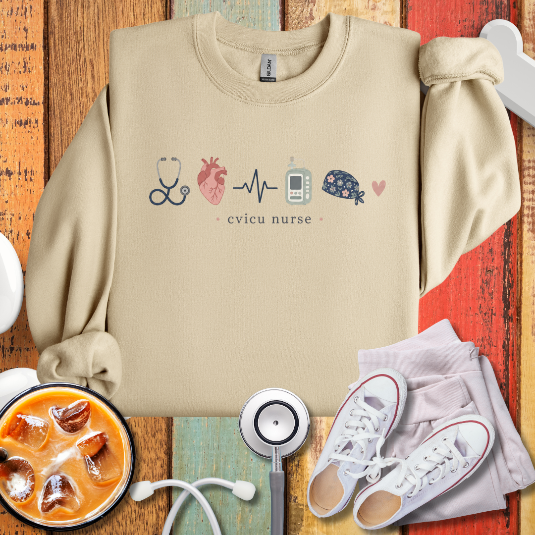 CVICU Nurse Icons Sweatshirt
