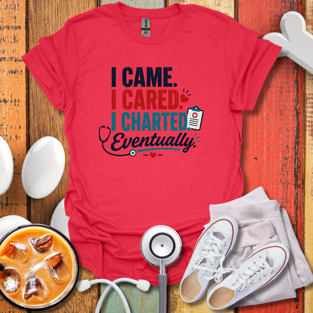 I Came I Cared I Charted Eventually T-Shirt