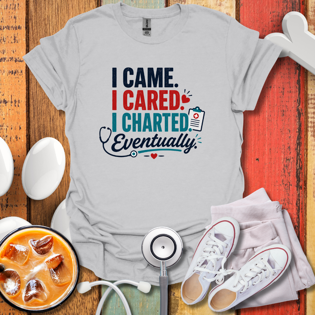 I Came I Cared I Charted Eventually T-Shirt