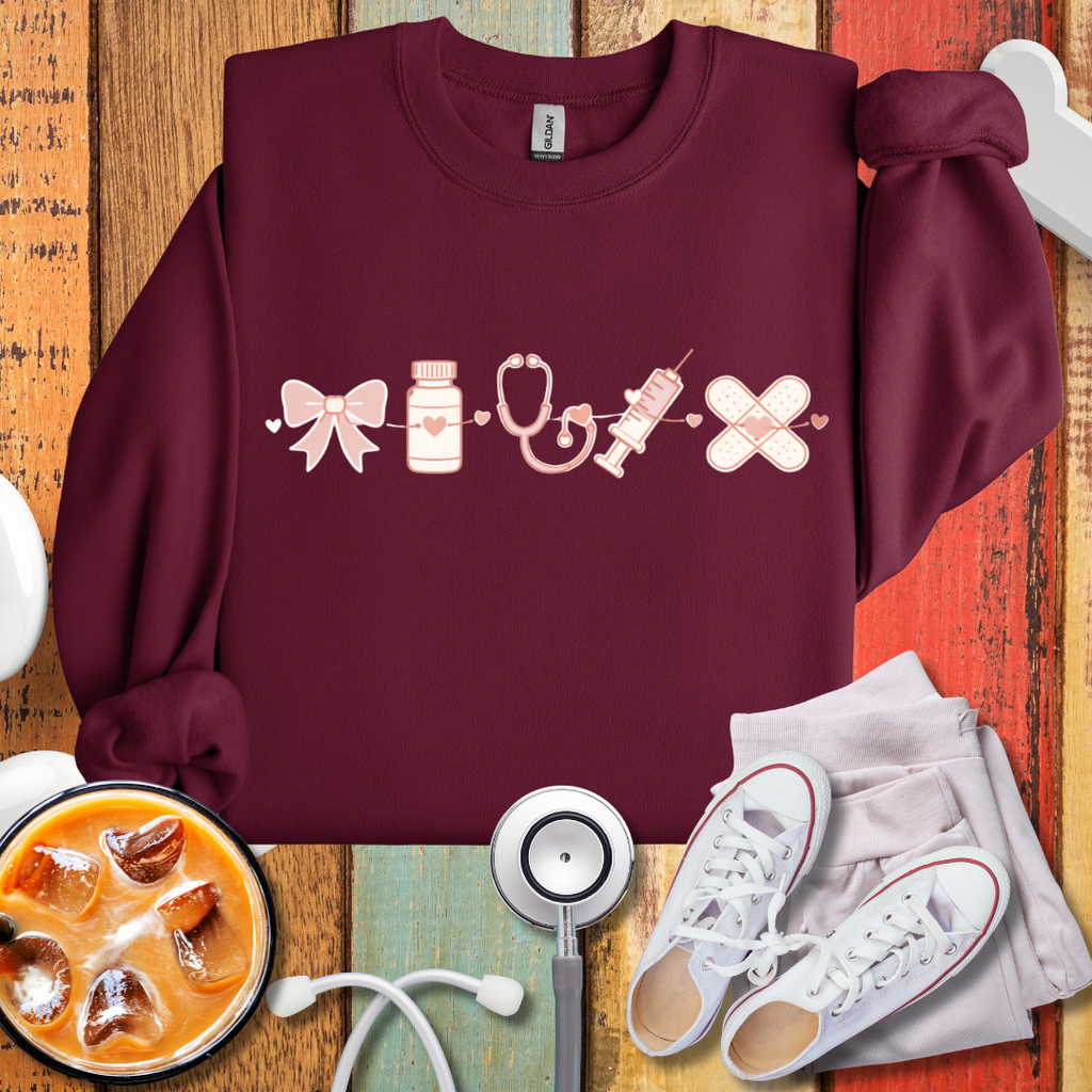 Nurse Icons Crewneck Sweatshirt