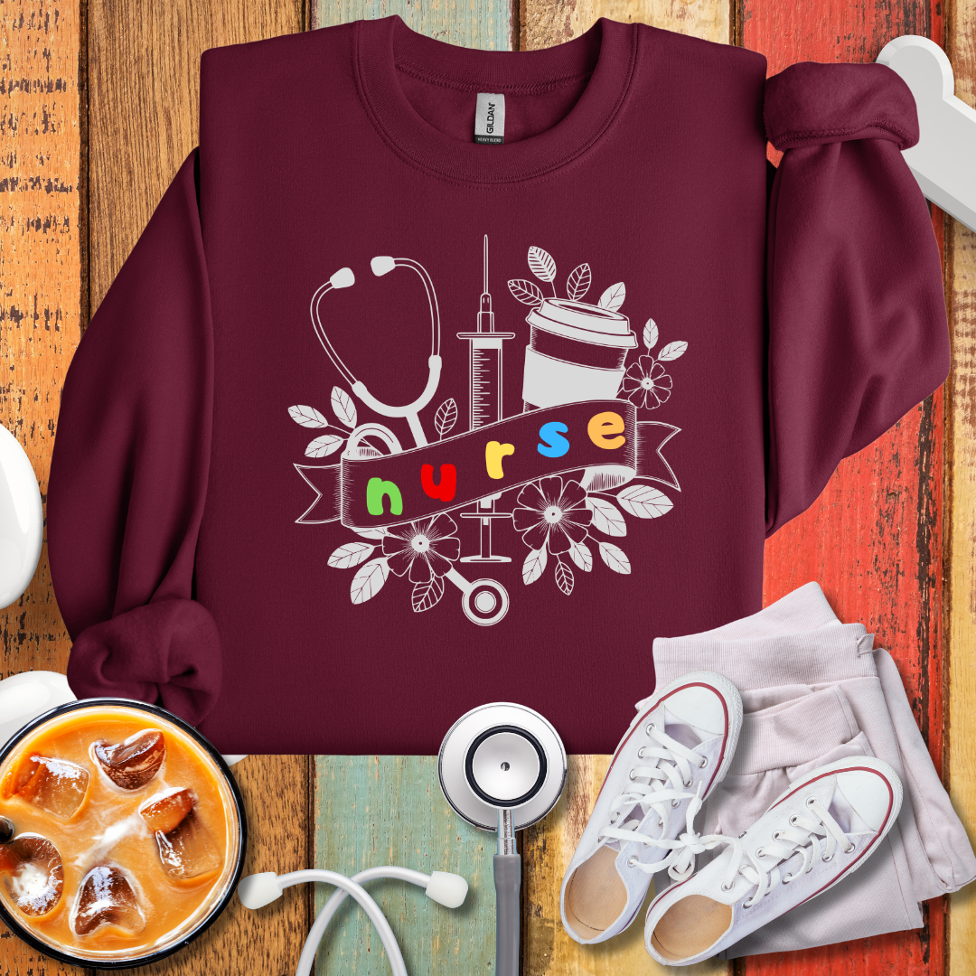Stethoscope Nurse Sweatshirt
