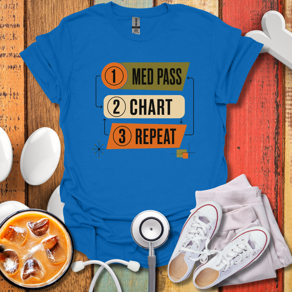Med Pass Chart Repeat T-Shirt