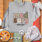 MedSurg Nurse Leopard Accent Sweatshirt